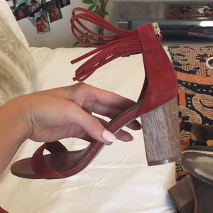 White House Black Market Shoes - Red comfy heals White House Black Market Shoes - Red comfy heals
